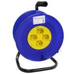 Удлинитель на катушке 4 розетки б/з., 30 метров, провод ПВС 2х1,5