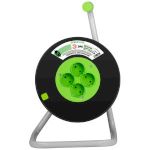 Удлинитель силовой ЭРА GREEN LINE KAT-2x1.5-40m Greenline на катушке пластик 4 розетки без заземления 40м ПВС 2x1.5мм2