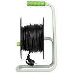 Удлинитель силовой ЭРА GREEN LINE KAT-3x1-20m Greenline на катушке пластик 4 розетки с заземлением 20м ПВС 3x1мм2