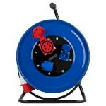 Удлинитель силовой ЭРА IND380-RM-3e-5x4-50m-IP44 380В на катушке 3 розетки 1xCEE 5P/2xSCHUKO 50м КГ 5х4 32A IP44