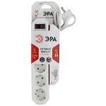 USF-5es-5m-W ЭРА Сет.фильтр базовая защита, с/з, с выкл, 5гн, 5м, ПВС,  10А, белый (20/500)