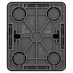 Выключатель ЭРА Эксперт 11-1204-05 двойной IP20 10АХ-250В ОУ антрацит