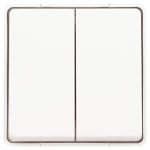 Выключатель ЭРА Эксперт 11-1504-01 двойной IP55, 10АХ-250В, ОУ, белый