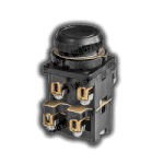 Выключатель кнопочный КЕ 182/2 черный     3з+1р