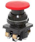 Выключатель кнопочный КЕ 191/3 красный  2р