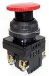 Выключатель кнопочный КЕ 201/3 красный  2р с фиксацией