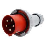 Вилка 0452 переносная  3P+PE+N  125А  380В  IP67