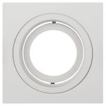 Встраиваемый светильник алюминиевый ЭРА KL85 WH MR16/GU5.3 белый