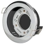 Встраиваемый светильник влагозащищенный ЭРА KL95 CH GX53 IP44 хром