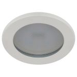 Встраиваемый светильник влагозащищенный ЭРА KL95 WH GX53 IP44 белый