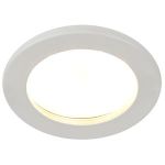 Встраиваемый светильник влагозащищенный ЭРА KL95 WH GX53 IP44 белый