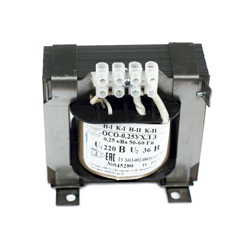Трансформатор ОСО-0,4 220/36 УХЛ3