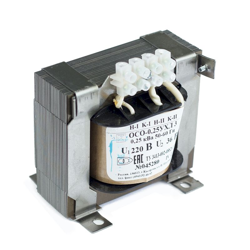 Трансформатор ОСО-0,4 220/36 УХЛ3