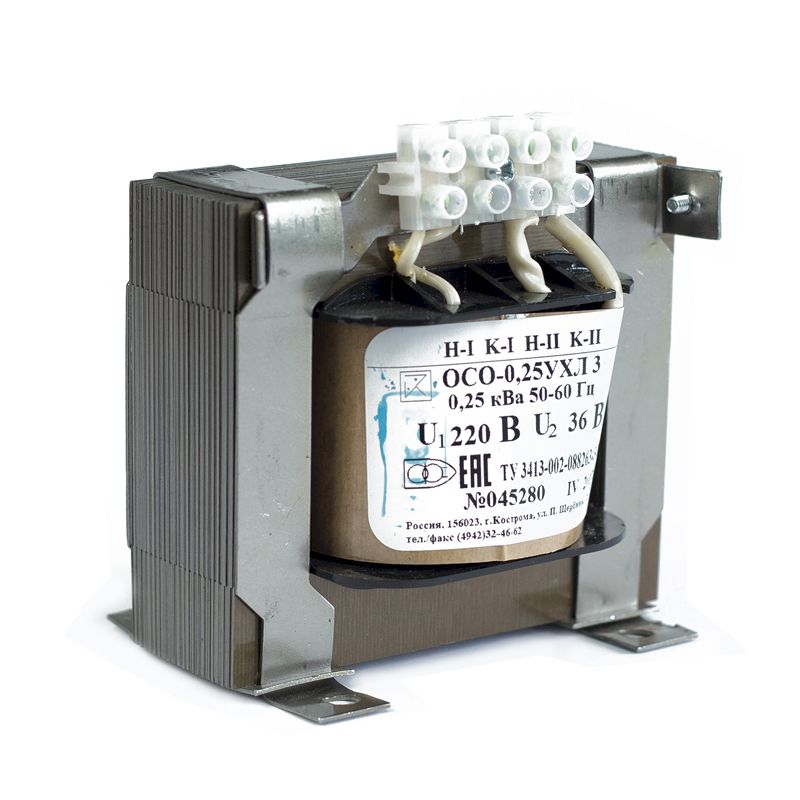 Трансформатор ОСО-0,4 220/36 УХЛ3
