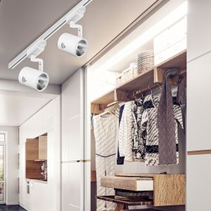 Трековый светильник однофазный ЭРА TR1 - 30 WH светодиодный COB 30Вт 4000К 2100Лм белый