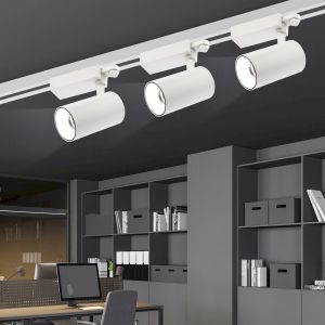 Трековый светильник трехфазный ЭРА SТR-30-36-30K-W40 узкий луч 3000K белый