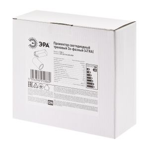 Трековый светильник трехфазный ЭРА SТR-30-36-40K-W30 узкий луч 4000K белый