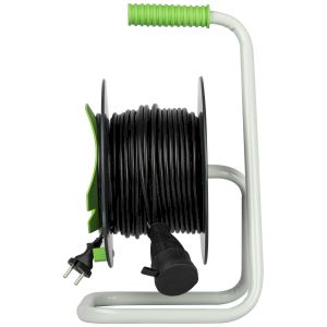 Удлинитель силовой ЭРА GREEN LINE GAZ-2x1-30m Greenline на катушке пластик 1 розетка без заземления 30м ПВС 2x1мм2