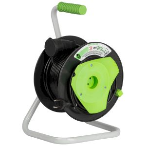 Удлинитель силовой ЭРА GREEN LINE GAZ-2x1-40m Greenline на катушке пластик 1 розетка без заземления 40м ПВС 2x1мм2