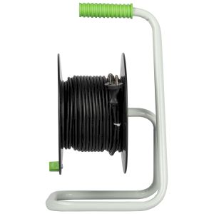 Удлинитель силовой ЭРА GREEN LINE KAT-2x1-20m Greenline на катушке пластик 4 розетки без заземления 20м ПВС 2x1мм2