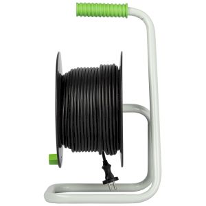 Удлинитель силовой ЭРА GREEN LINE KAT-2x1-40m Greenline на катушке пластик 4 розетки без заземления 40м ПВС 2x1мм2