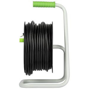 Удлинитель силовой ЭРА GREEN LINE KAT-3x1.5-20m Greenline на катушке пластик 4 розетки с заземлением 20м ПВС 3x1.5мм2