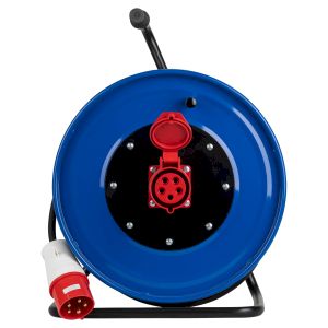 Удлинитель силовой ЭРА IND380-RM-1e-5x4-30m-IP44 на 380В на катушке 1 розетка CEE 5P 30м КГ 5х4 32A IP44