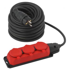 Удлинитель силовой ЭРА UK-3e-3x1,5-30m-IP44(KG) с заземлением 3 розетки каучук 30м КГ 3х1,5мм2 IP44 Удлинитель силовой ЭРА UK-3e-3x1,5-30m-IP44(KG) с заземлением 3 розетки каучук 30м КГ 3х1,5мм2 IP44