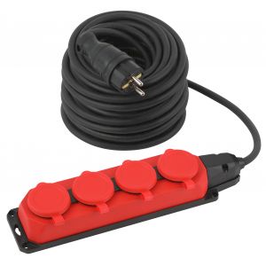 Удлинитель силовой ЭРА UK-4e-3x1,5-30m-IP44(KG) с заземлением 4 розетки каучук 30м КГ 3х1,5мм2 IP44 Удлинитель силовой ЭРА UK-4e-3x1,5-30m-IP44(KG) с заземлением 4 розетки каучук 30м КГ 3х1,5мм2 IP44