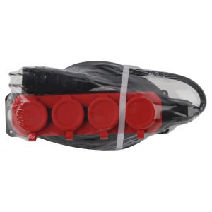 Удлинитель силовой ЭРА UK-4e-3x1,5-5m-IP44(KG) с заземлением 4 розетки каучук 5м КГ 3х1,5мм2 IP44