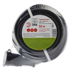 Удлинитель силовой ЭРА UPx-1e-3x2,5-50m-IP44(KG) в бухте с заземлением 1 розетка 50 м КГ 3х2,5мм2 Удлинитель силовой ЭРА UPx-1e-3x2,5-50m-IP44(KG) в бухте с заземлением 1 розетка 50 м КГ 3х2,5мм2