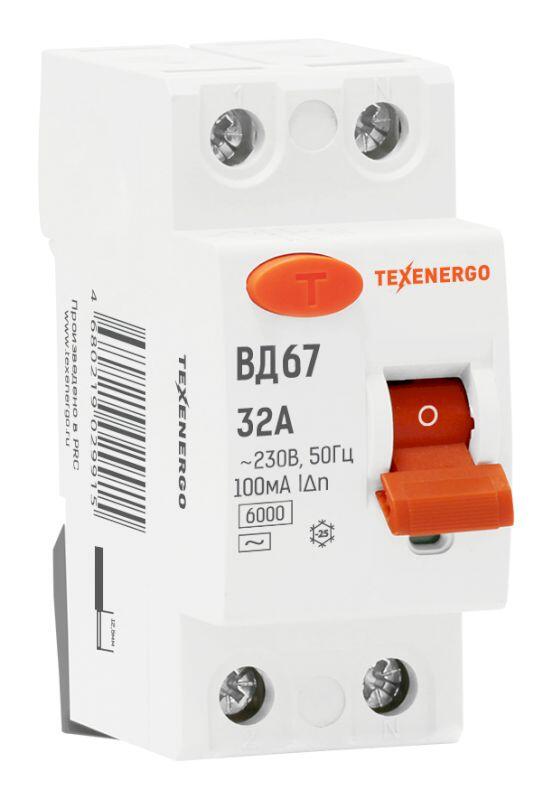 УЗО ВД67  2Р   32А/100мА
