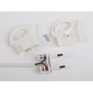 V1 ЭРА Вилка б/з 10A с кольцом непрямой ввод белая (10/200/9600) V1 ЭРА Вилка б/з 10A с кольцом непрямой ввод белая (10/200/9600)