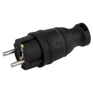 V8-B-IP44 ЭРА Вилка каучуковая з/з прямая 16A IP44 черная (30/300/1800) V8-B-IP44 ЭРА Вилка каучуковая з/з прямая 16A IP44 черная (30/300/1800)
