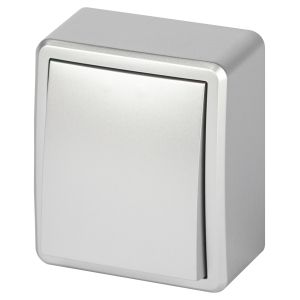 Выключатель ЭРА Эксперт 11-1201-03 IP20 ОУ 10АХ-250В алюминий Выключатель ЭРА Эксперт 11-1201-03 IP20 ОУ 10АХ-250В алюминий