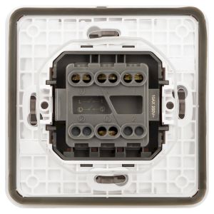 Выключатель ЭРА Эксперт 11-1524-01 двойной IP55, 10АХ-250В, СУ, белый