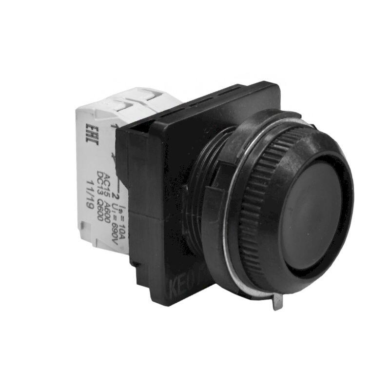 Выключатель кнопочный КЕ 011/2 черный 1з+1р Выключатель кнопочный КЕ 011/2 черный 1з+1р