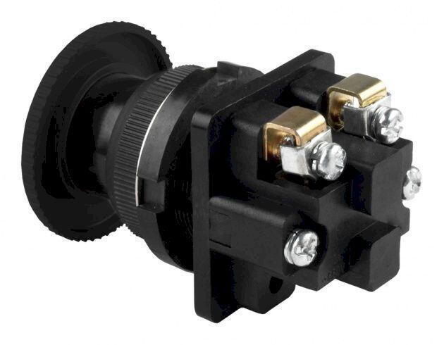 Выключатель кнопочный КЕ 021/3 черный     2р