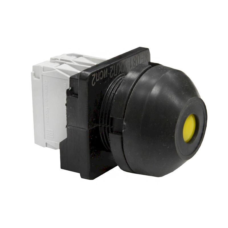 Выключатель кнопочный КЕ 081/2 желтый     1з+1р