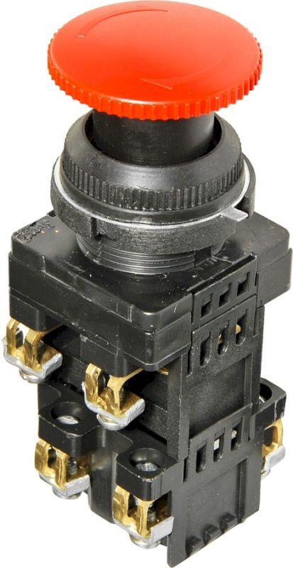 Выключатель кнопочный КЕ 142/3 красный     2з+2р