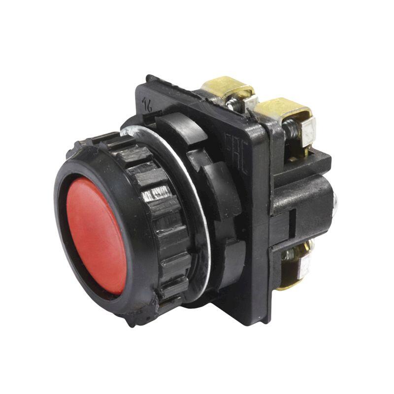 Выключатель кнопочный КЕ 181/3 красный   2р