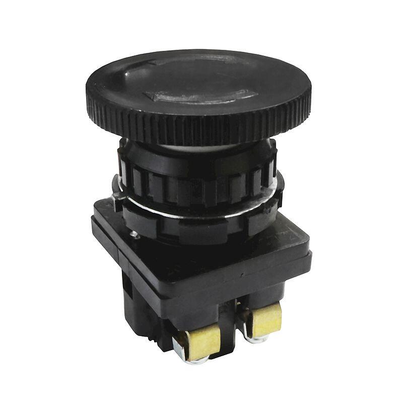 Выключатель кнопочный КЕ 201/2 черный    1з+1р с фиксацией