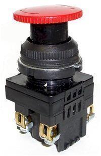 Выключатель кнопочный КЕ 201/2 красный  1з+1р  с фиксацией
