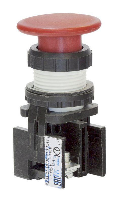 Выключатель кнопочный ВК-43-21 01130 1р красн. гриб Выключатель кнопочный ВК-43-21 01130 1р красн. гриб