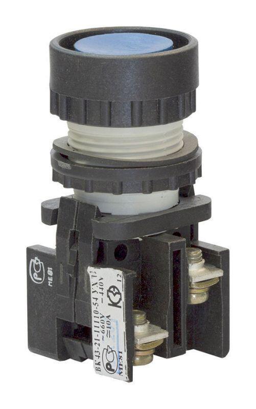 Выключатель кнопочный ВК-43-21 11110 1з+1р синий Выключатель кнопочный ВК-43-21 11110 1з+1р синий