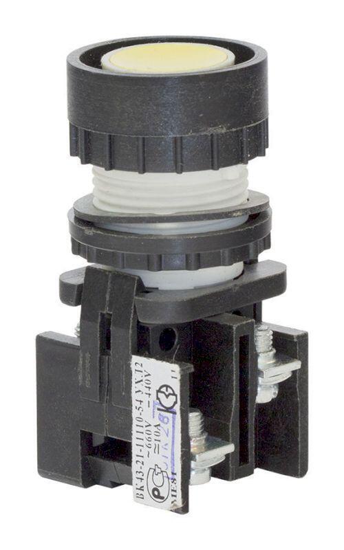 Выключатель кнопочный ВК-43-21 11110 1з+1р желт. Выключатель кнопочный ВК-43-21 11110 1з+1р желт.