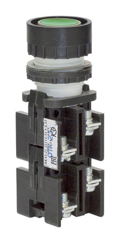 Выключатель кнопочный ВК-43-21 22110 2з+2р зел. Выключатель кнопочный ВК-43-21 22110 2з+2р зел.