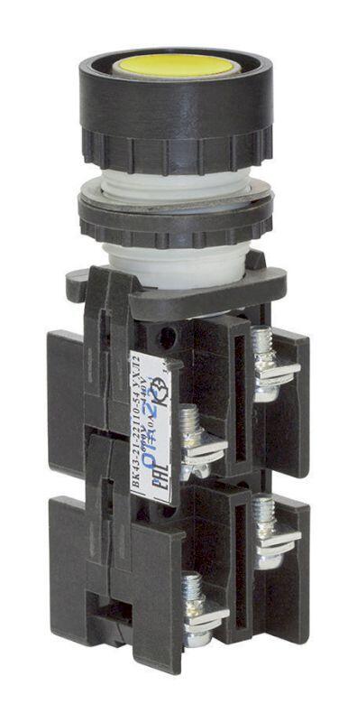 Выключатель кнопочный ВК-43-21 22110 2з+2р жёлт Выключатель кнопочный ВК-43-21 22110 2з+2р жёлт