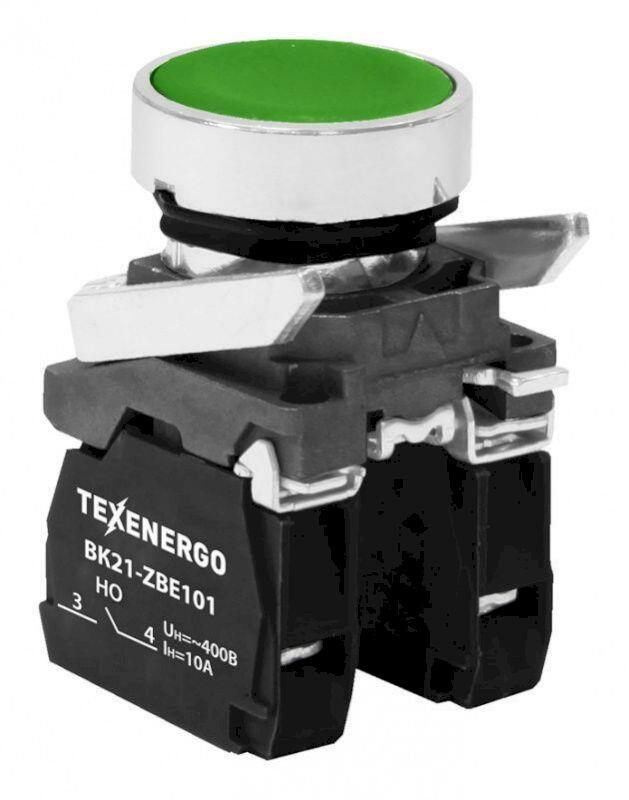 Выключатель кнопочный ВК21-ВА31 1з зеленый Выключатель кнопочный ВК21-ВА31 1з зеленый