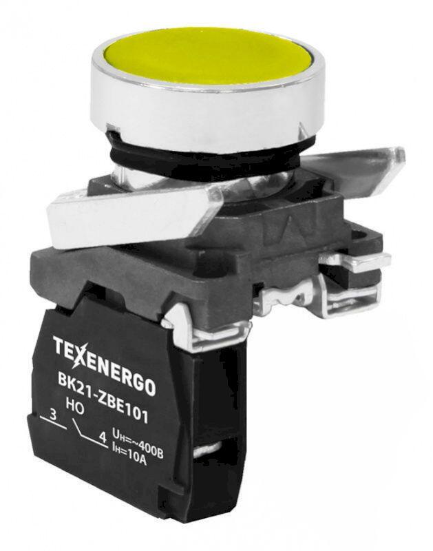 Выключатель кнопочный ВК21-ВА51    1з        жёлтый